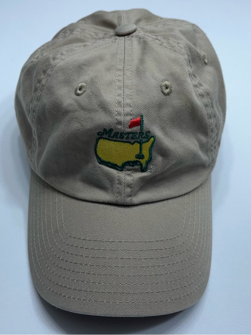 Masters Augusta National Golf Hat Khaki Strap Adjustable Cap American Needle - Picture 2 of 8